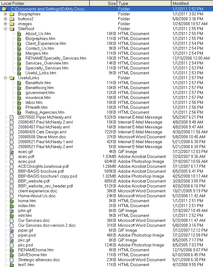 Bosben sitemap - part #3